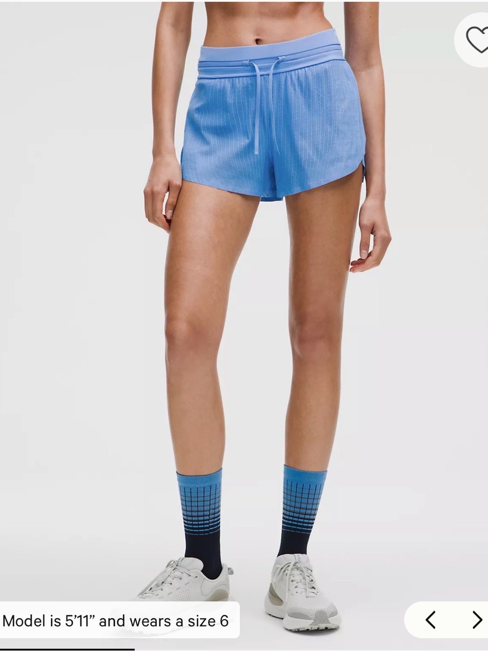 Lululemon Fast and Free Airflow MR Run Short 3” NWT SIZE 4 - Picture 2 of 6